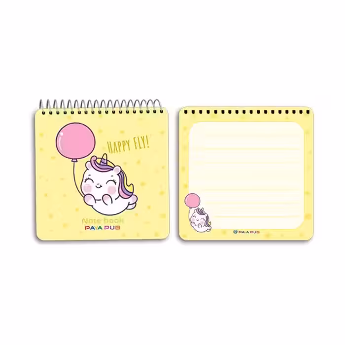 دفترچه یادداشت 10×10 طلقی فانتزی