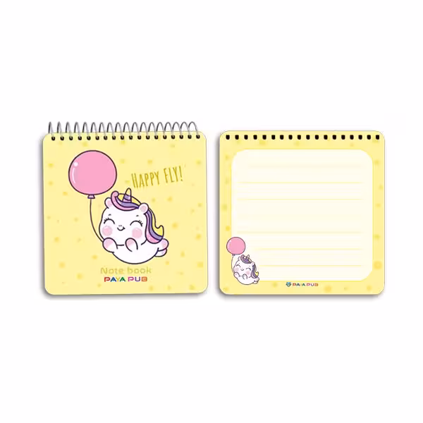 دفترچه یادداشت 10×10 طلقی فانتزی