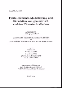 خرید و دانلود نسخه کامل کتاب Finite-Elemente-Modellierung und Simulation von Geometrisch Exakten Timoshenko-Balken