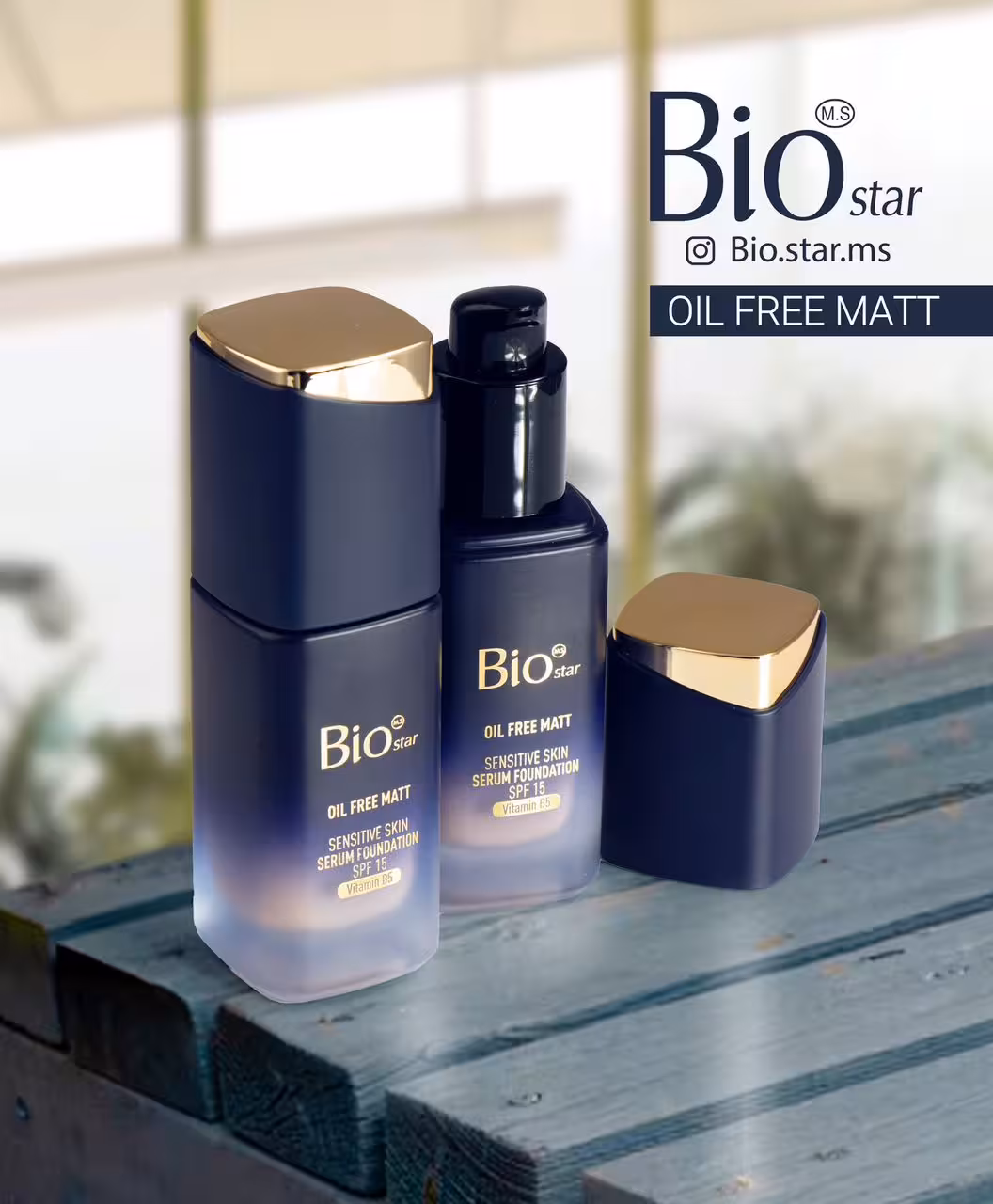 کرم پودر شیشه ای بیو استار با spf15