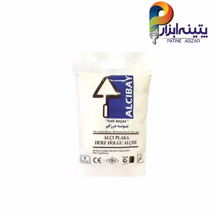 بتونه درزگیر گچ و سیمان آلچیپای، بسته 5 کیلویی
