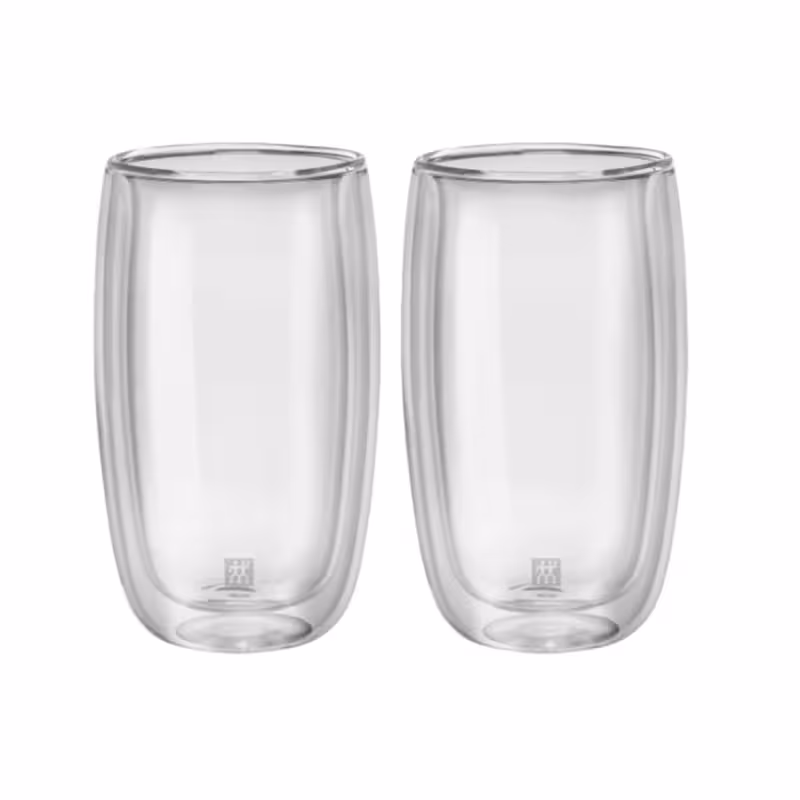 فنجان دوجداره زولینگ مدل سورنتو 2 عددی 350 میلی‌لیتر – فنجان مخصوص لاته ماکیاتو با طراحی مدرن و عایق حرارتی