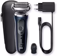 ماشین اصلاح براون آلمان سری 7 جدید مدل B1000s، شارژی، با فناوری AutoSense، انعطاف‌پذیری 360 درجه، EasyClick، مناسب برای استفاده مرطوب و خشک