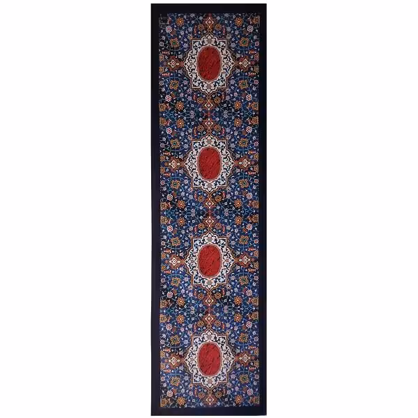 رومیزی رانر مخمل کوبیده طرح کاشی کد MAKHRAN8