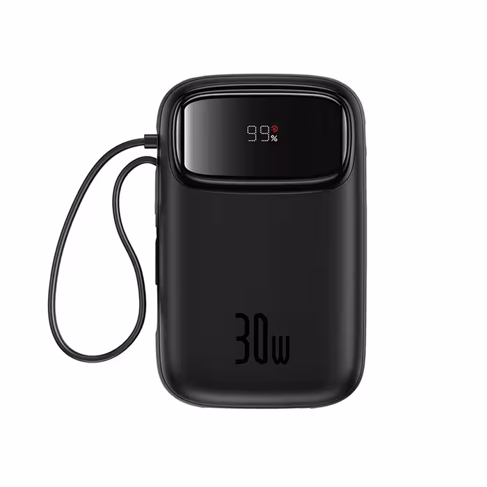 پاوربانک باسئوس مدل Qpow 2 PPQD4-10C 30W با ظرفیت 10000 میلی‌آمپر ساعت