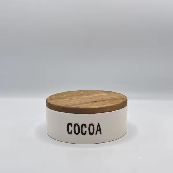 شکلات خوری تکست درب چوب cocoa