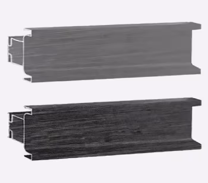 دستگیره پروفیلی مخفی U فرم کمدی 2.4 متری انترازیت براش فانتونی کد L408