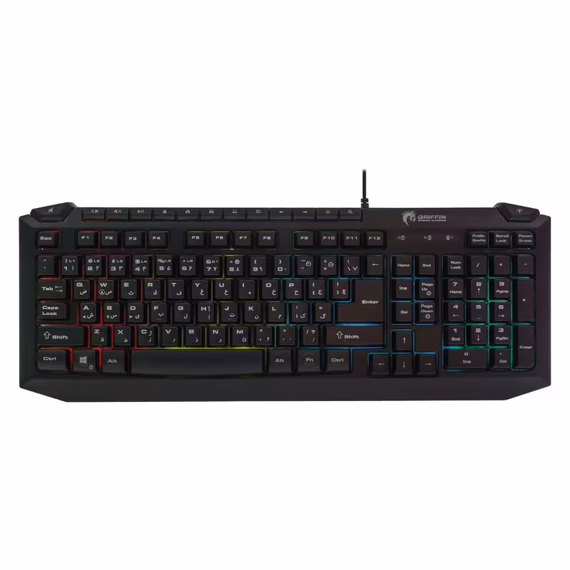 کیبورد گیمینگ گرین مدل GK701-RGB نورپردازی RGB Full-Size | کالا مکس