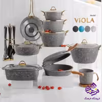 سرویس قابلمه 24پارچه گرند ویولا Eviz Plus طوسی پویان