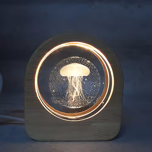 شبخواب کریستالی قاب چوبی عروس دریایی سایز6