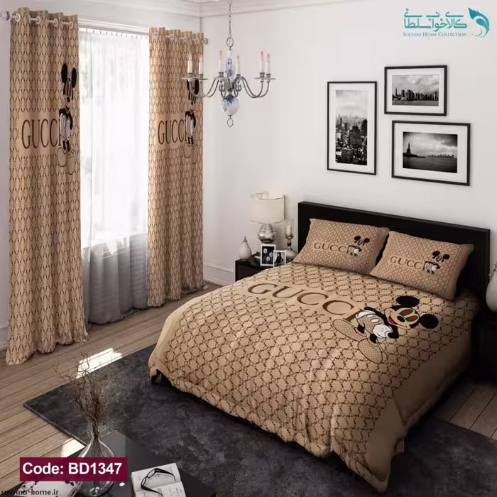 روتختی طرح گوچی میکی موس دونفره کد BD1347