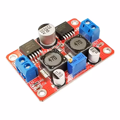 ماژول تغذیه DCبهDCافزاینده کاهندهLM2596-LM2577