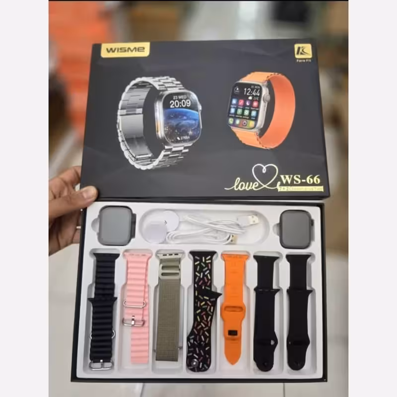 ساعت هوشمند WISME WS-66 دو ساعت و هفت بند