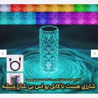 آباژور کریستالی لمسی، قابلیت نمایش 16 رنگ