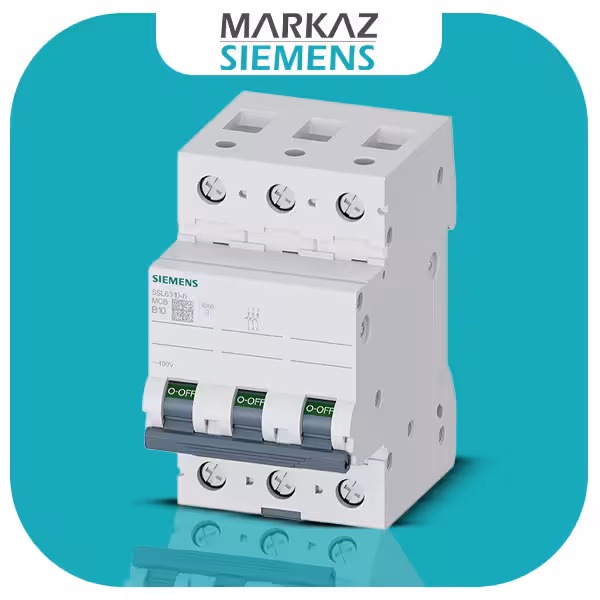 5SL6310-7 کلید مینیاتوری زیمنس 10 آمپر سه پل ، تیپ C