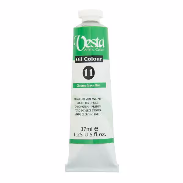 رنگ روغن وستا مدل 11 Chrome Green Hue با حجم 37میل