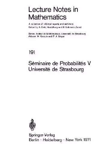 خرید و دانلود نسخه کامل کتاب Séminaire de Probabilités V