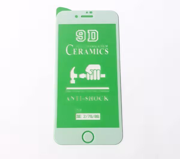 گلس محافظ صفحه نمایش سرامیکی براق 9D اپل SE 2020 سفید