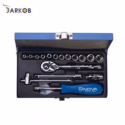 مجموعه 17 عددی آچار بکس نووا مدل NTS-7003