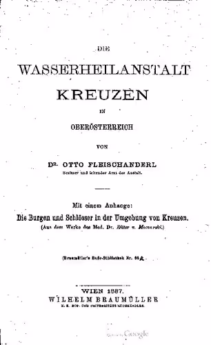 خرید و دانلود نسخه کامل کتاب Die Wasserheilanstalt Kreuzen in Oberösterreich