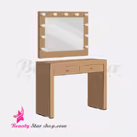 آینه و کنسول آرایشگاهی چراغ دار پانتی مدل PTS-3008G