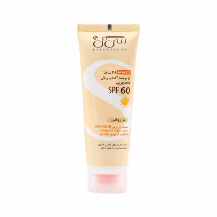 کرم ضد آفتاب SPF60 پوست معمولی تا چرب رنگی بژ روشن سی گل