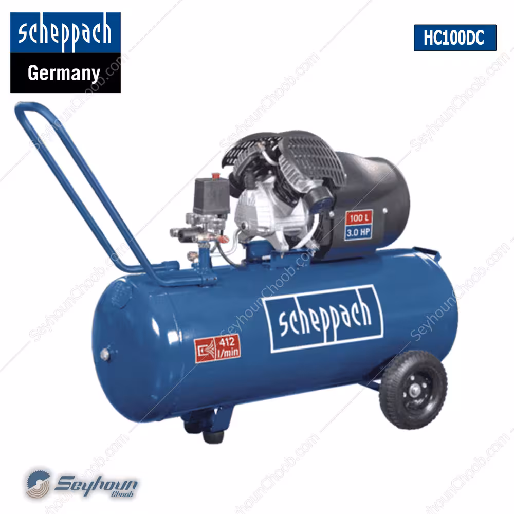 کمپرسور باد 100 لیتری 2200 وات 8 بار شپخ مدل HC100DC - 5906120901