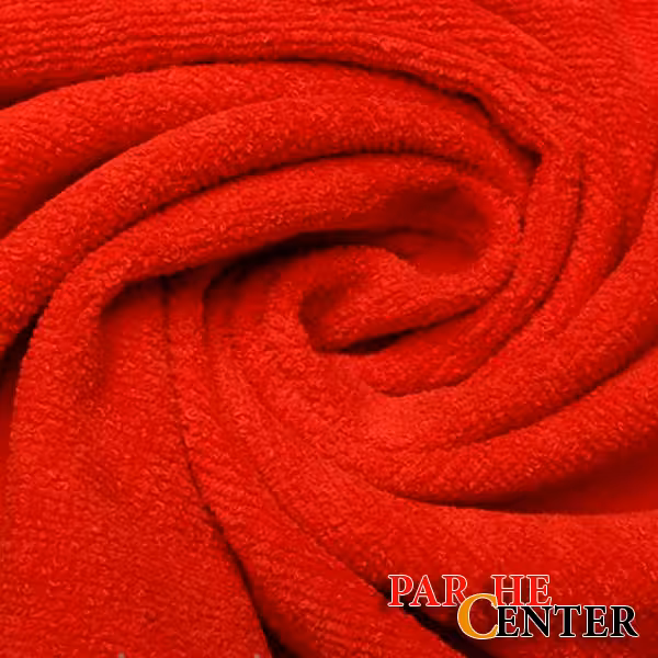 پارچه حوله ای قرمز عرض 150