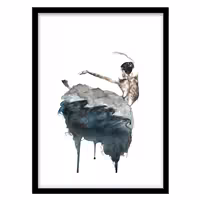 قیمت و خرید تابلو دکوراتیو مدل نقاشی آبرنگ بالرین کد 1787