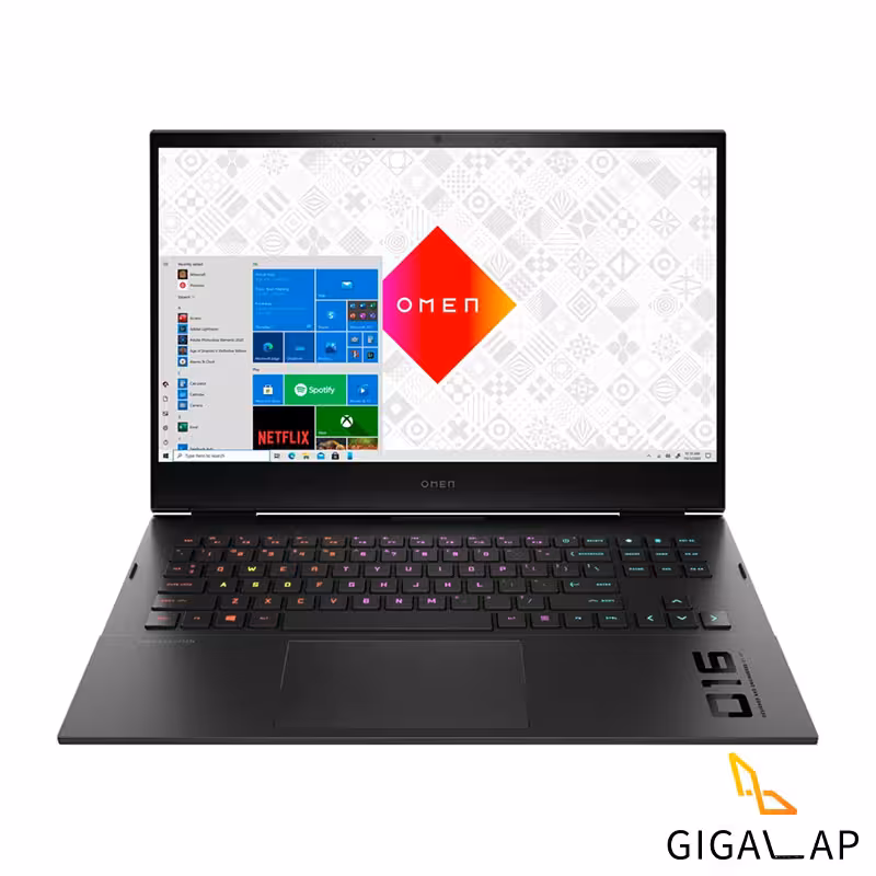 لپ تاپ گیمینگ HP OMEN 16X مدل RYZEN 7 5800H 8GB 1TB SSD 8GB RTX 3070 16'1 FHD 144