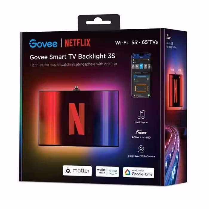 ریسه هوشمند 3.8 متری گووی Govee x Netflix Smart TV Backlight 3S