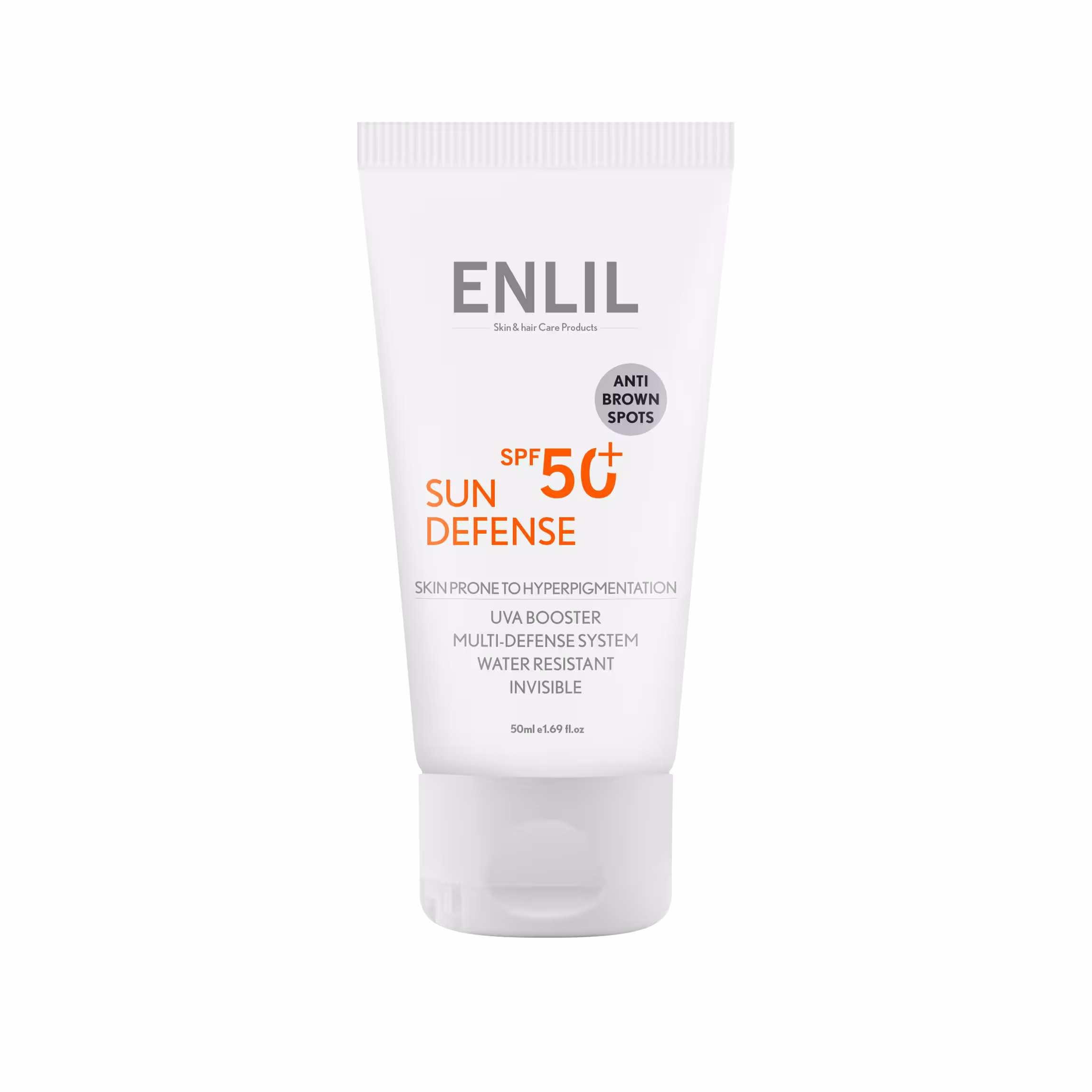 کرم ضد آفتاب سان دیفنس SPF50 پوست مستعد لک انلیل Sun Defense SPF50 For Skin Prone To Hyperpigmentation enlil