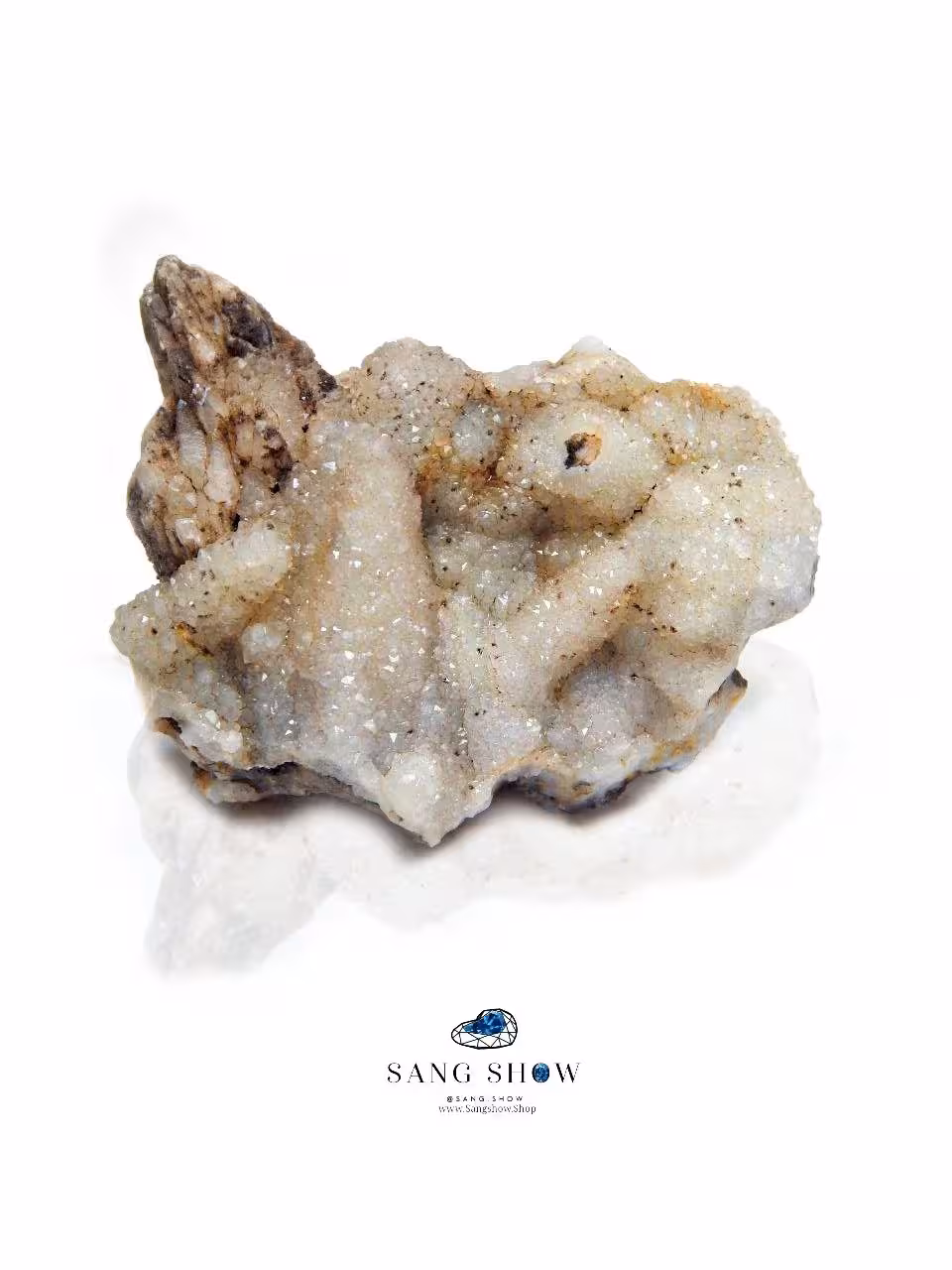 کریستال کوارتز پر بور و شفاف نمونه استثنایی S673