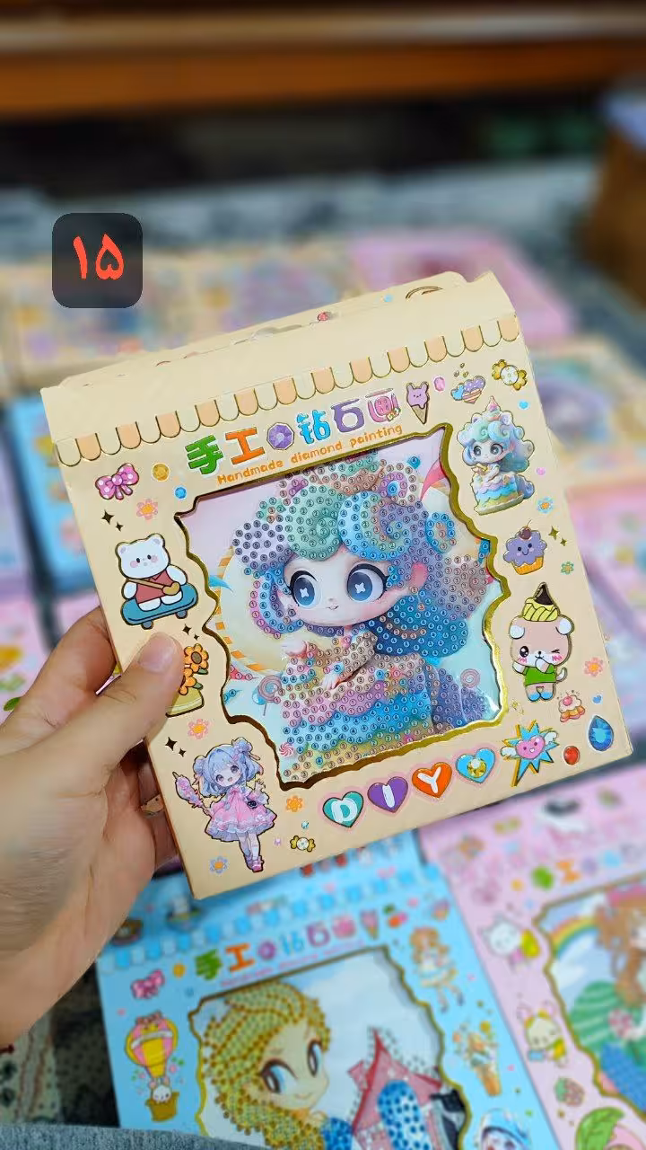 نقاشی الماسی قاب دار کوچک