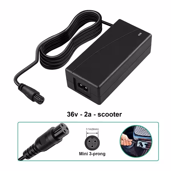 آداپتور شارژر اسکوتر برقی 42 ولت 2 آمپر