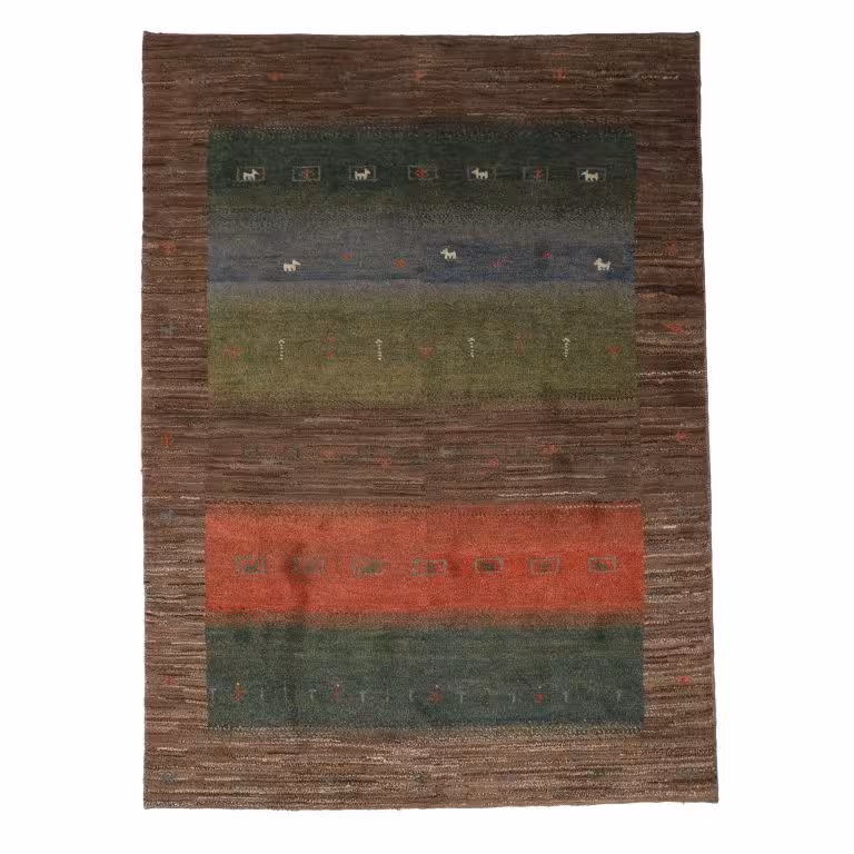 گبه دستباف سه متری طرح قشقایی کد 40303461