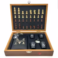 ست بطری کتابی استیل 4شات شطرنج دارمدل METZLER 270cc کد a560556