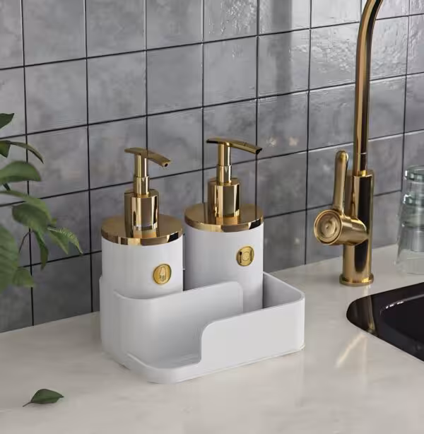 هارمونی - جا مایع اسکاچ دو قلو سفید طلایی