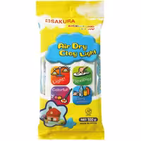 خمیر مجسمه سازی ساکورا مدل هوا خشک سبک 100 گرمی