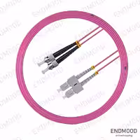 پچ کورد فیبر نوری 10 متری داپلکس نگزنس Nexans OM4 SC-ST