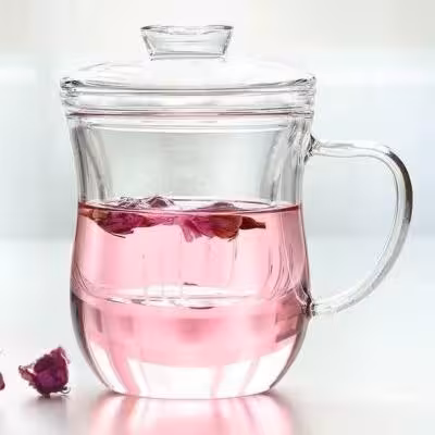 لیوان دمنوش تمام پیرکس کمرباریک