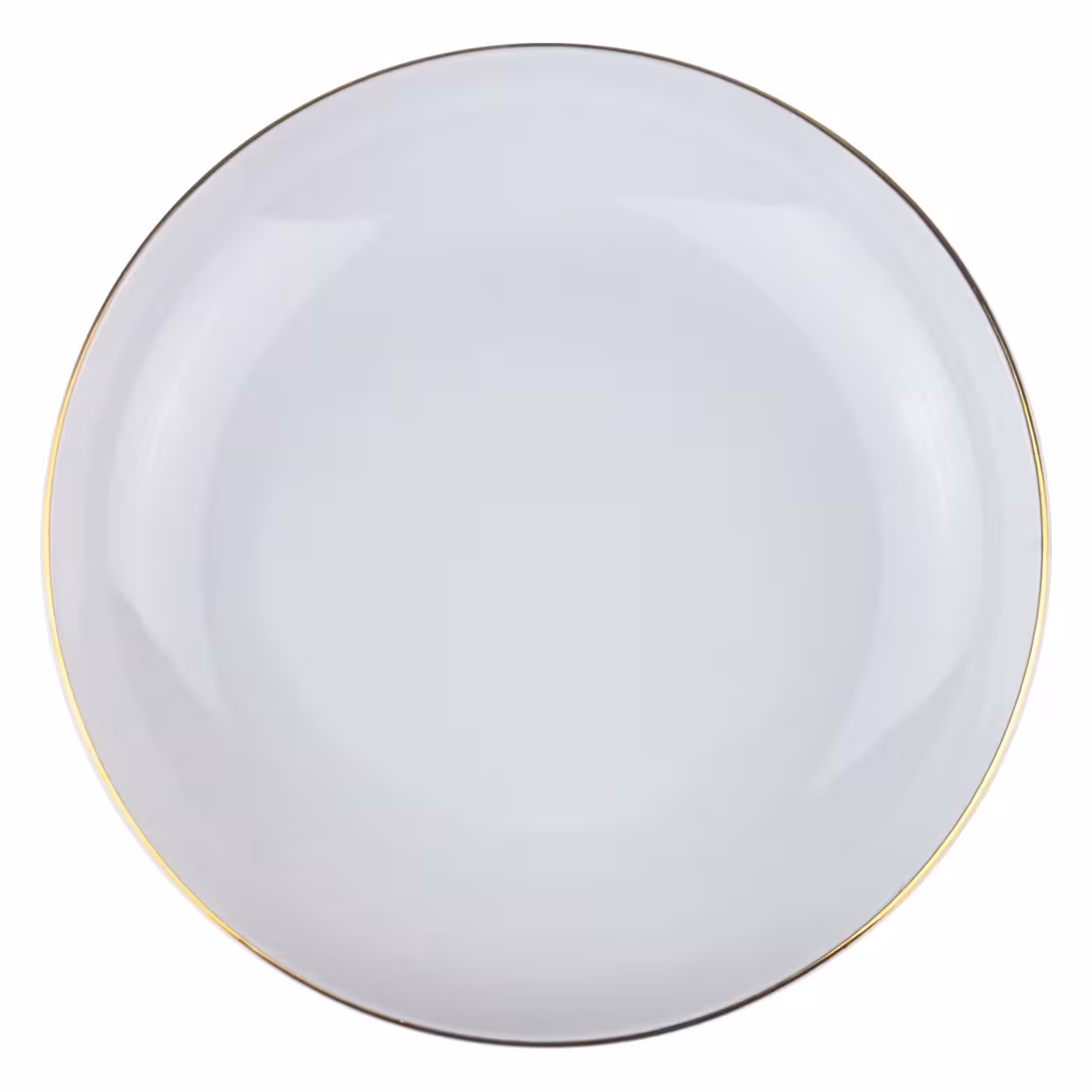 بشقاب خورش خوری 21 چینی لورین مدل خط طلا کد 3613 (پس کرایه)