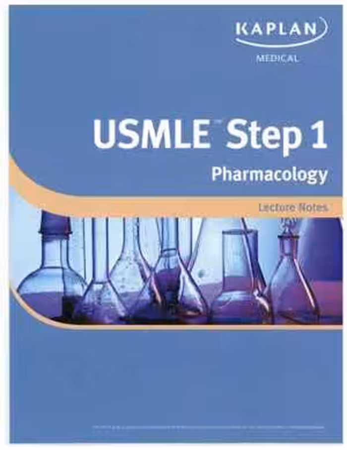 [PDF] دانلود کتاب Usmle® Step 1 - Pharmacology Lecture Notes 2012, 2012