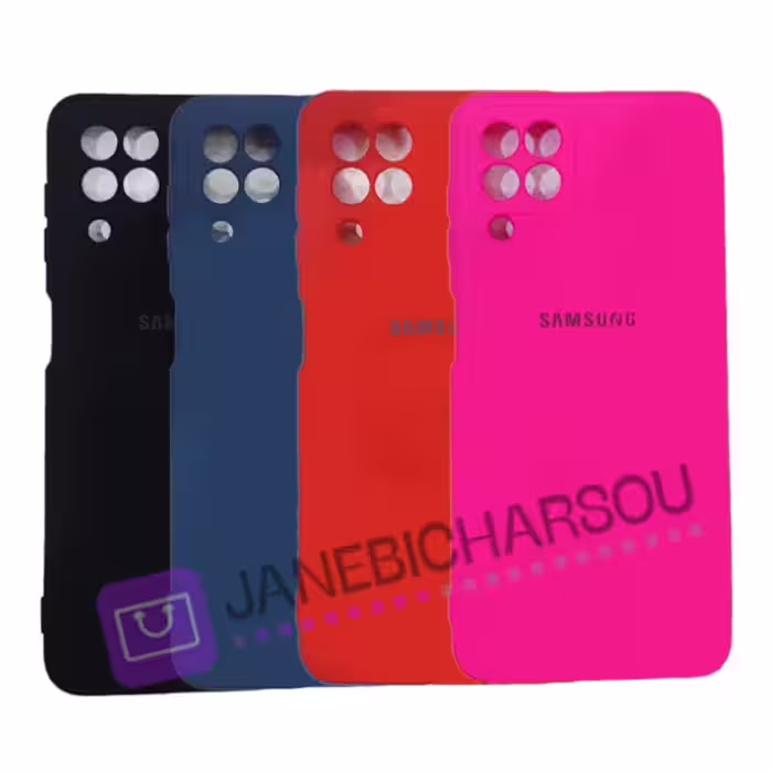 قاب سیلیکونی محافظ لنزدار سامسونگ مدل Samsung Silicone Cover for A22 4G