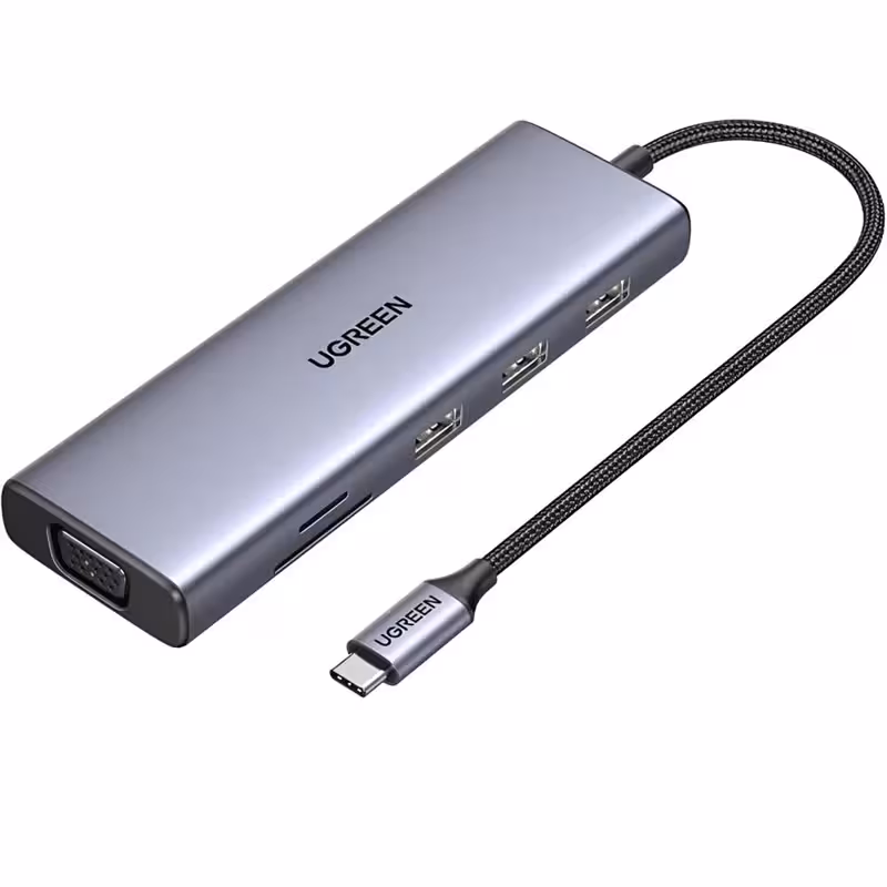 هاب تایپ سی 9 پورت یوگرین CM498 15600