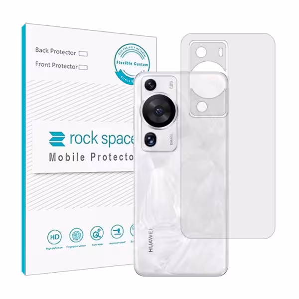 گلس محافظ پشت گوشی هواوی P60 Pro مدل نانو هیدروژل شفاف برند راک اسپیس سایز S کد 26420
