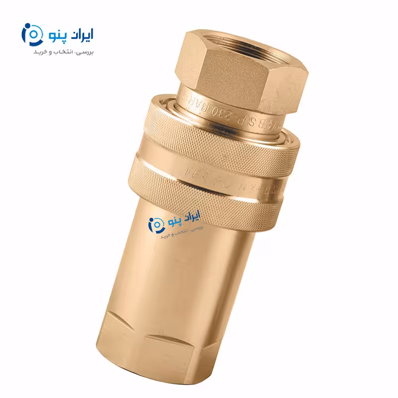 کوپلینگ هیدرولیک برنجی 1/4-1 کد QCBRG114SN