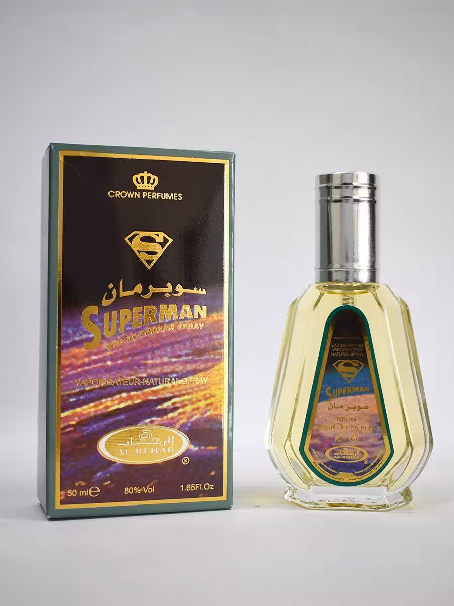 ادکلن سوپرمن برند الرحاب ساخت کشور امارات 50 میل Superman