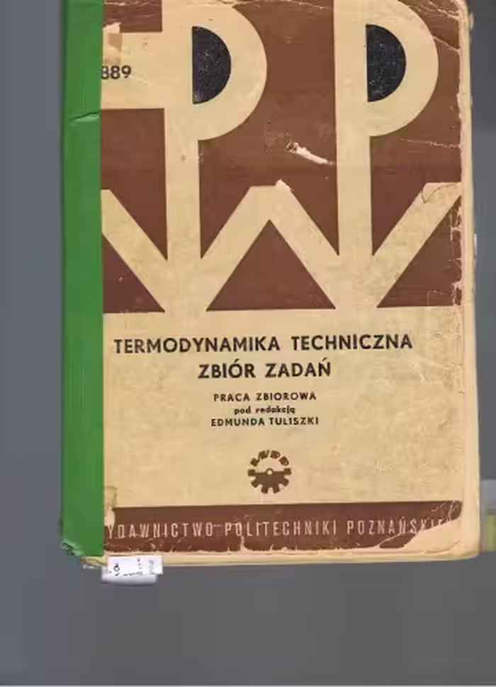 خرید و دانلود نسخه کامل کتاب Termodynamika techniczna Zbiór Zadań