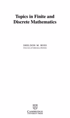 خرید و دانلود نسخه کامل کتاب Topics in finite and discrete mathematics